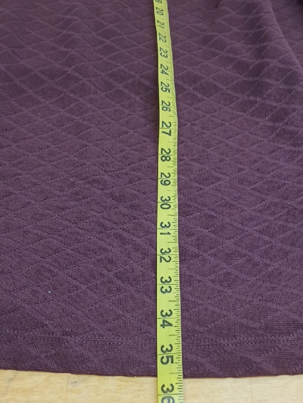 Perry Ellis Burgundy Textured Polo Shirt Contrast Trim Short Sleeve Size XXL - Picture 12 of 12